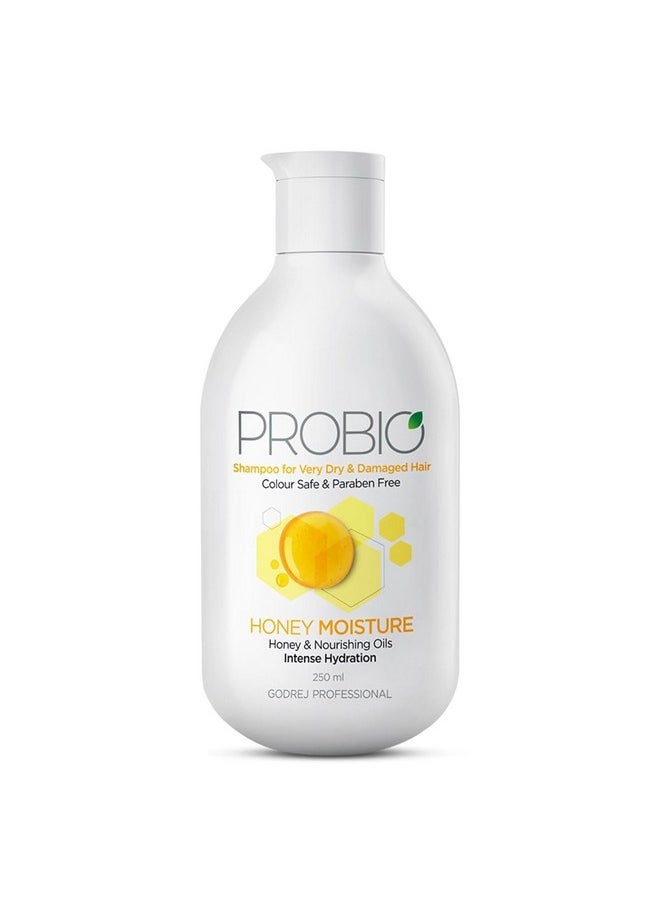 Godrej Professional Probio Honey Moisture Shampoo (250Ml) | For Dry & Damaged Hair | No Paraben | With Honey & Nourishing Oil