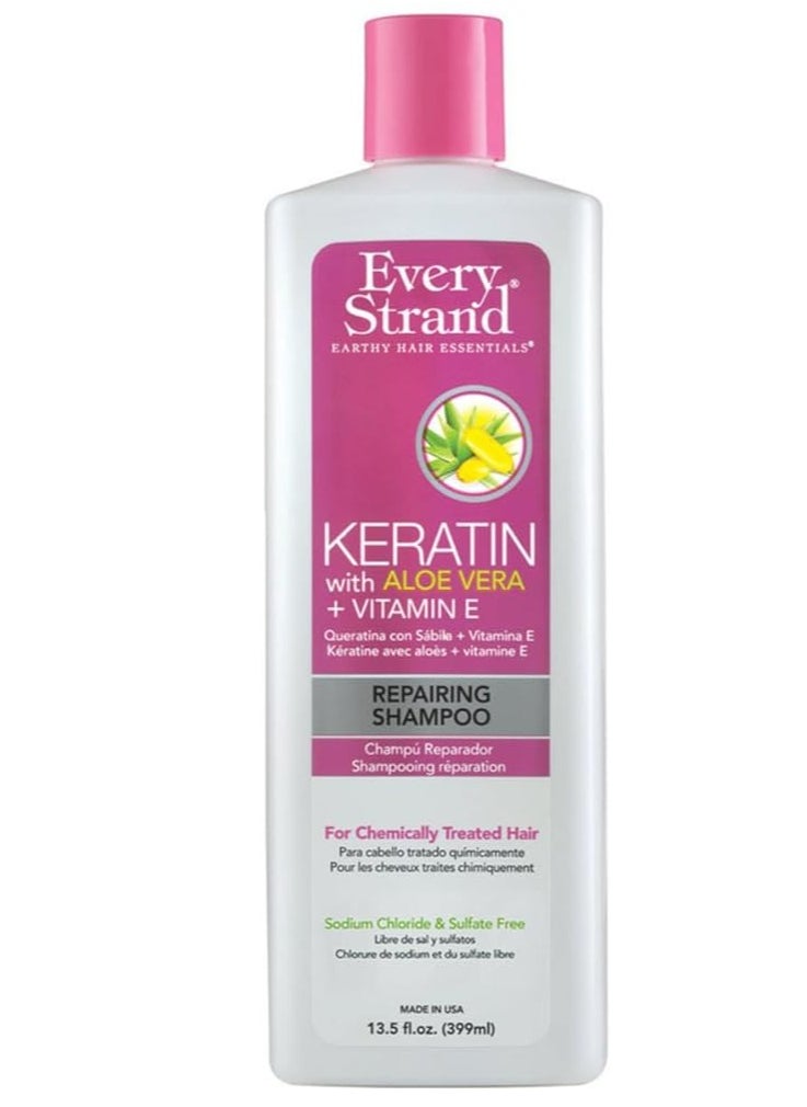 Every Strand Repairing Shampoo Keratin With Aloe Vera & Vitamin E 399 ML