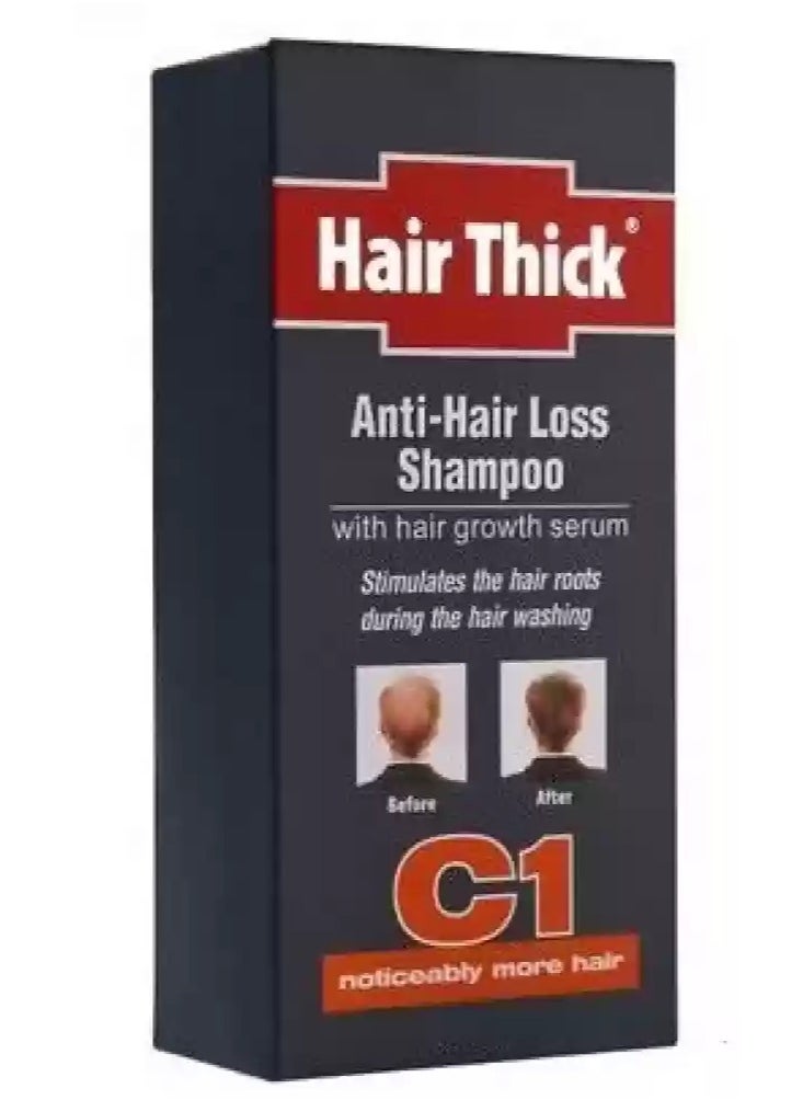 Hair Thick Anti-Hair Loss Shampoo with Hair Growth Serum - Stimulate Hair Roots (C1 Formula)