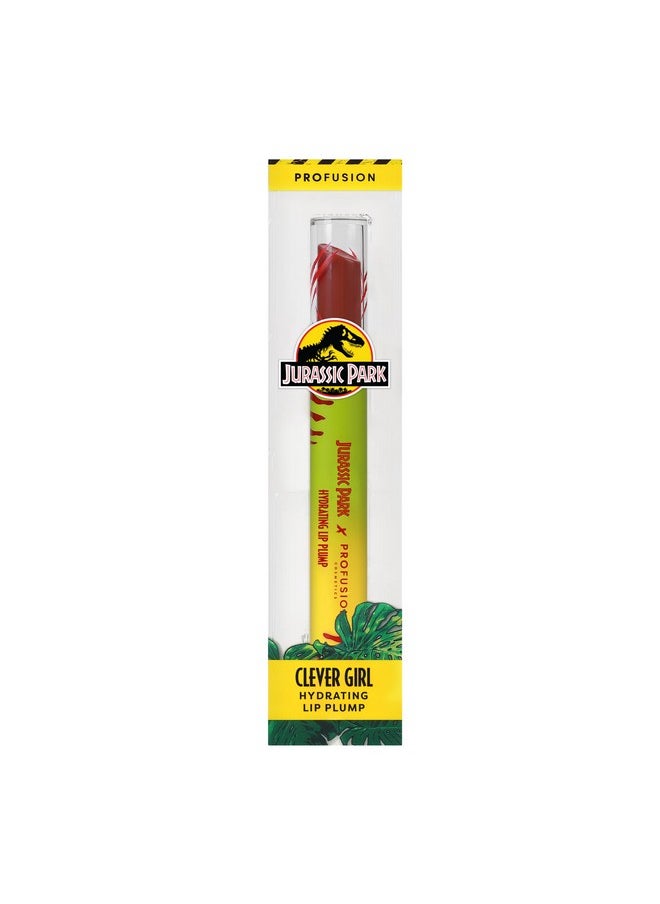 Hydrating Lip Plump - Jurassic Park Theme, Nourishing Formula With Vitamin E, Vegan, Cruelty-Free Lip Balm & Gloss, Moisturizing Gloss For Radiant Lips, Clever Girl