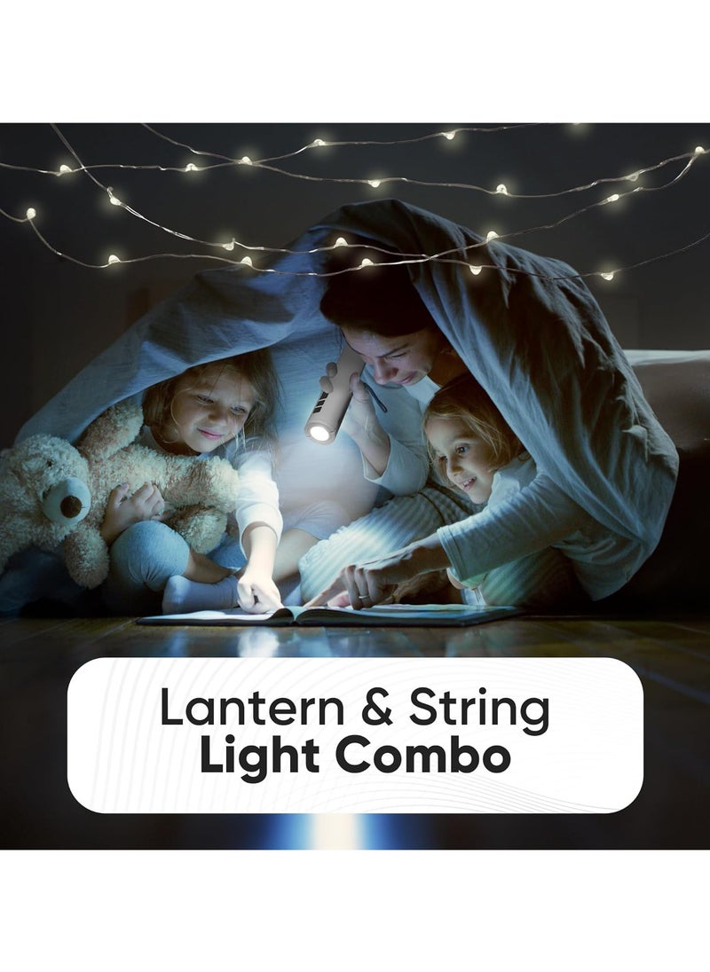 Camping String Lights 10M LED String Lights with Lights Portable Torch Camping Lantern for Outdoor Hiking Fishing