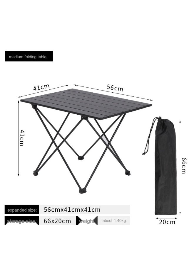 Portable Folding Camping Roll Up Table Compact Desk for Outdoor Travel Hiking Picnic