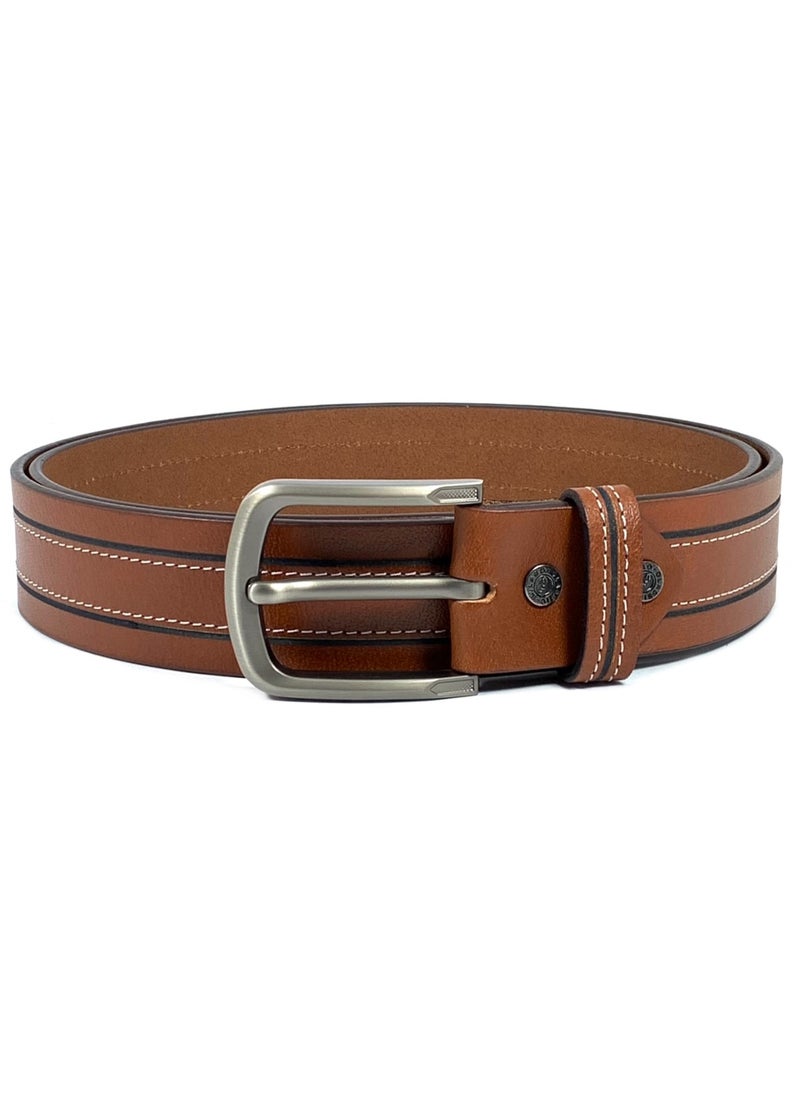 Classic Milano Genuine Leather Belt Men - Semi-Casual Men's Belts & Party Wear Belts for men, Casual Outfits Man Belt, Gifts - Men’s Leather Belt for Men