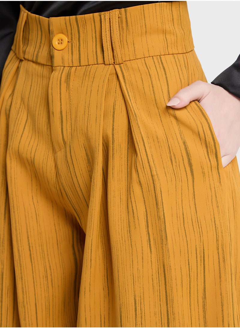 High Waist Wide Pants