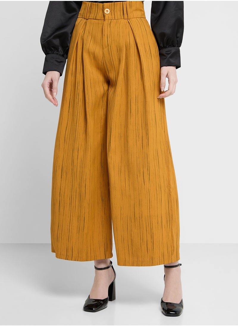 High Waist Wide Pants