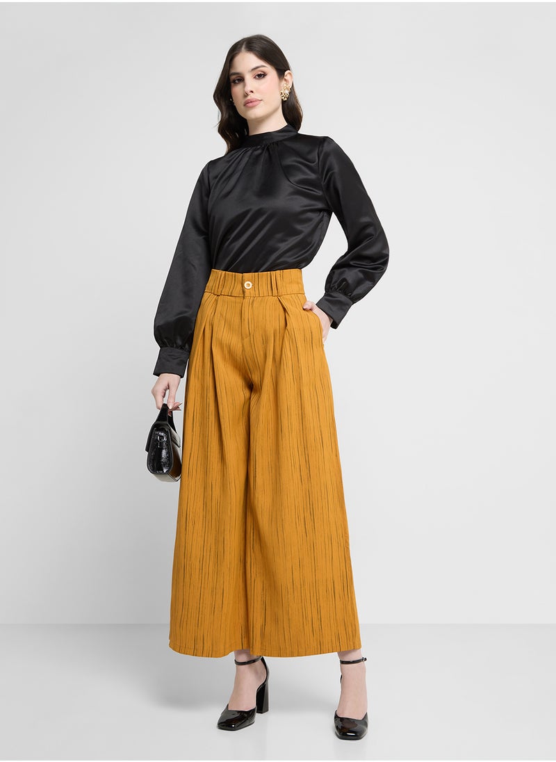 High Waist Wide Pants