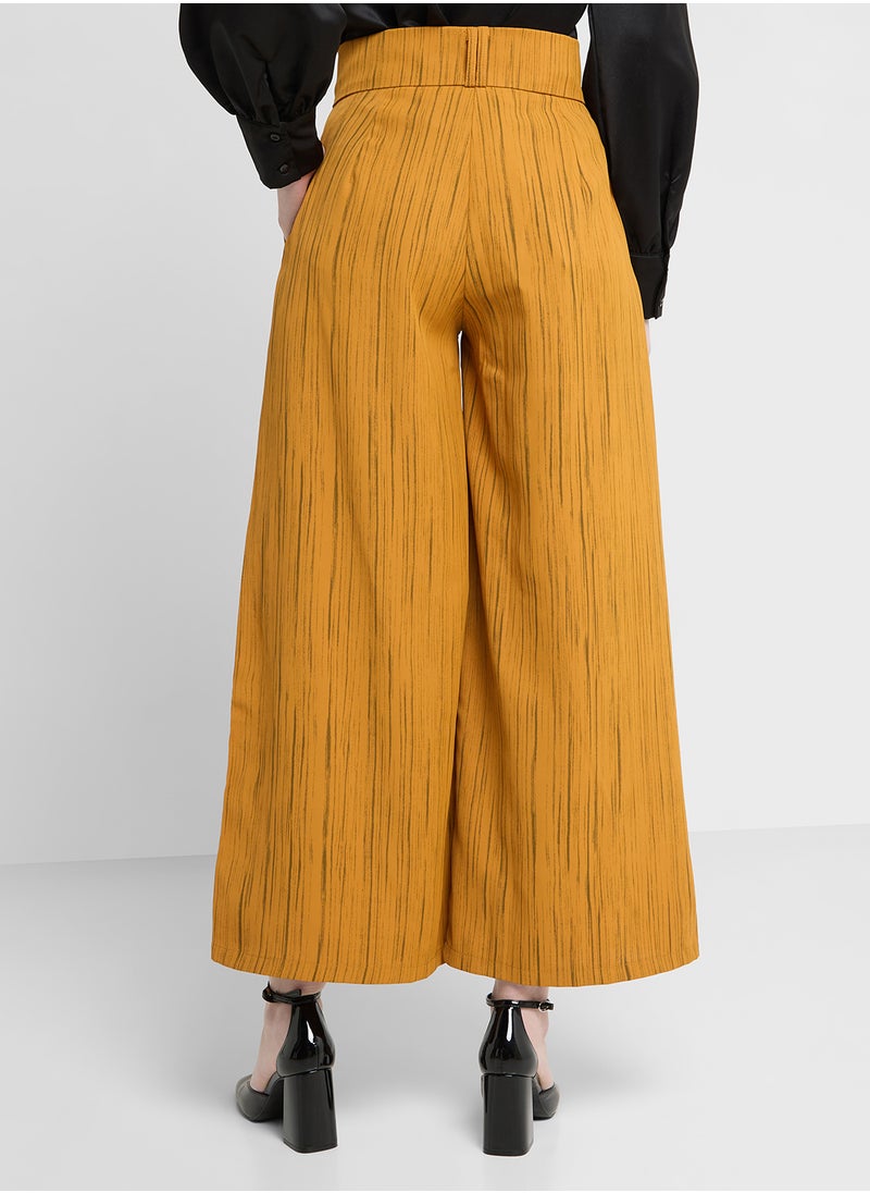 High Waist Wide Pants