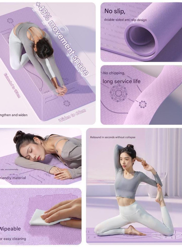 Yoga Specific Pad For Shock Absorption Sound Insulation Shock Absorption Anti Slip Fitness Home Use Thickened Exercise Yoga Pad For Hair Replacement Anti slip Thickened