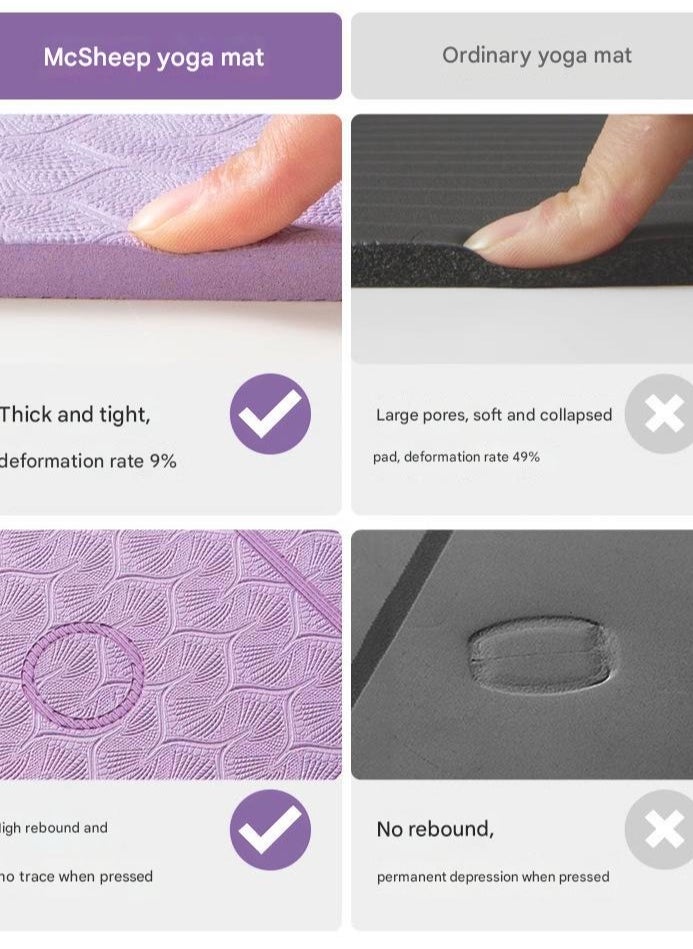 Yoga Specific Pad For Shock Absorption Sound Insulation Shock Absorption Anti Slip Fitness Home Use Thickened Exercise Yoga Pad For Hair Replacement Anti slip Thickened