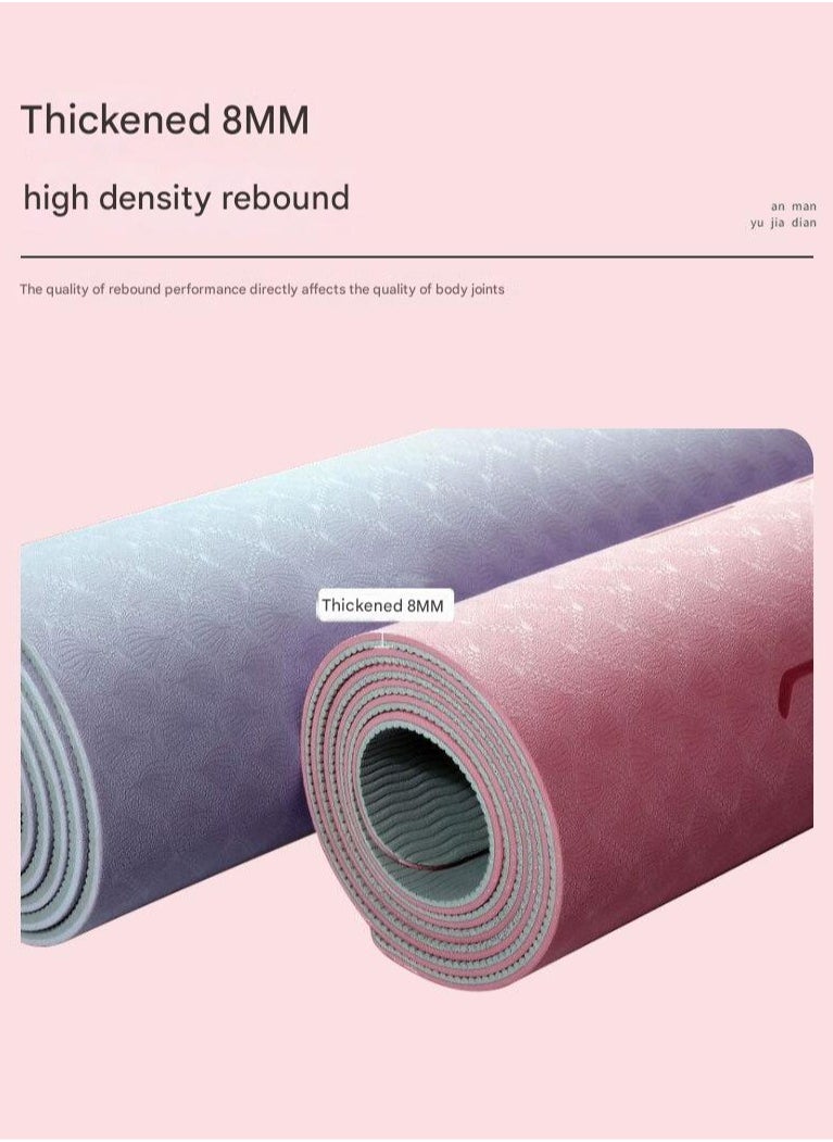 Yoga Specific Pad For Shock Absorption Sound Insulation Shock Absorption Anti Slip Fitness Home Use Thickened Exercise Yoga Pad For Hair Replacement Anti slip Thickened