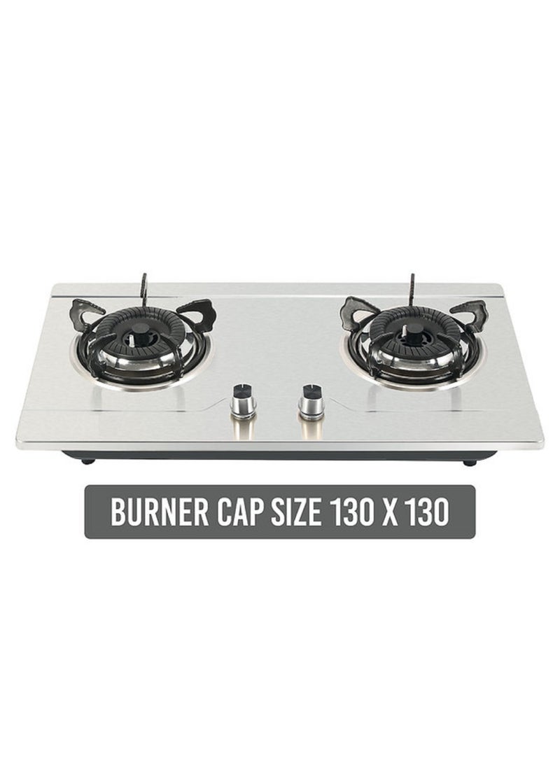 2 Burner Stainless Steel Gas Hob