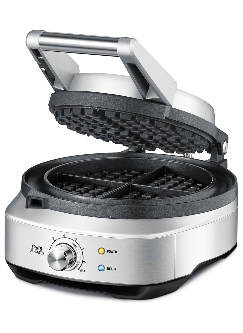 The No-Mess Waffle Maker, Brushed Stainless Steel - UAE Version, 2 Year Warranty