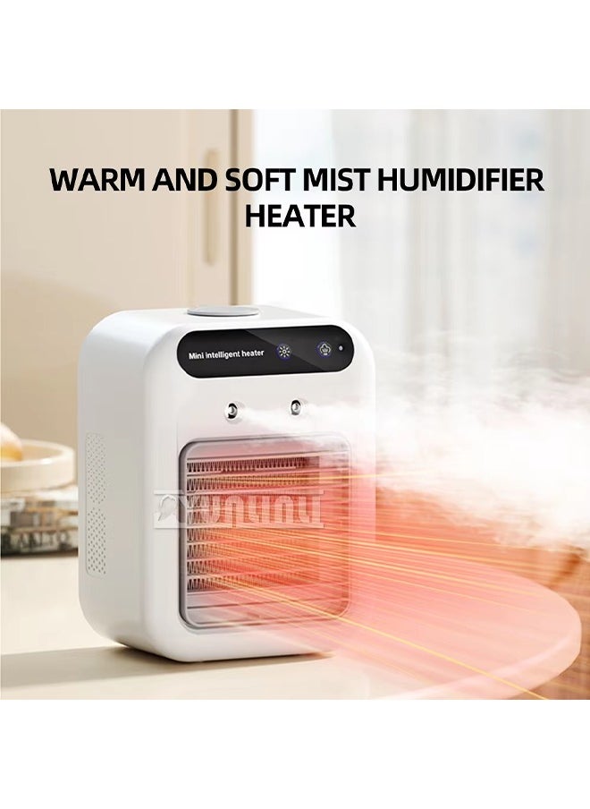 1200W Humidifying Heater for Home& Office Small PTC Ceramic Heater Portable Mini Electric Heating Fan