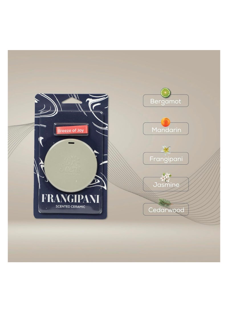 Dr Scent Breeze of Joy Ceramic , Luxurious and Delicate Notes with Long Lasting Fragrance. (Frangipani)