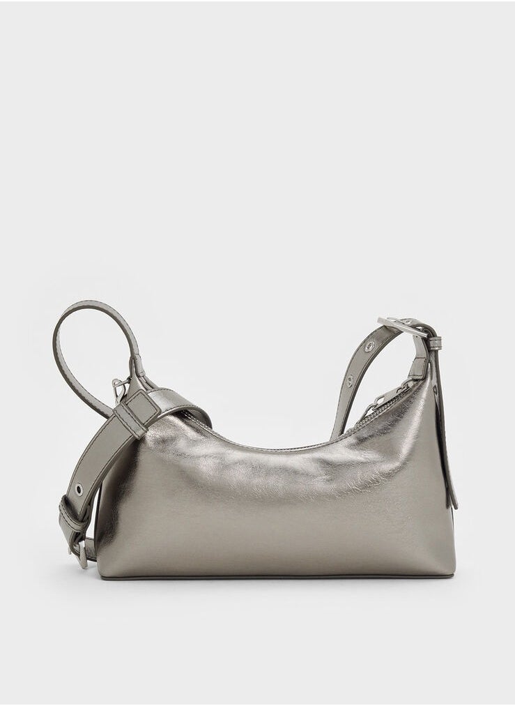 Atwood Chain Crinkle Hobo Bag