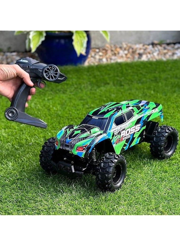 Sand Monster Remote Control Truck - 1:10 Scale RC Car, 4WD All-Terrains Toy Off Road Vehicle Monster Truck with Rechargeable Battery