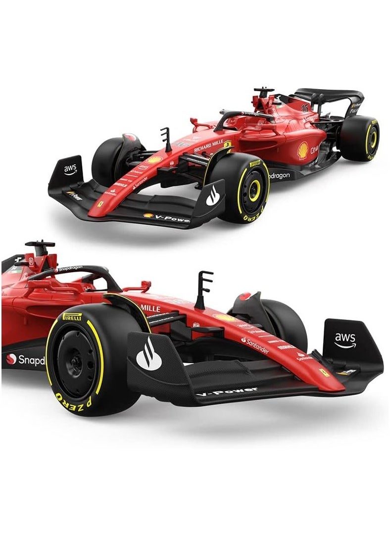 Ferrari F1-75 Model RC Car, 1/18 Scale 2022 Ferrari Formula 1 Remote Control Car F1 Racing Car, Raced by Charles Leclerc + Carlos Sainz