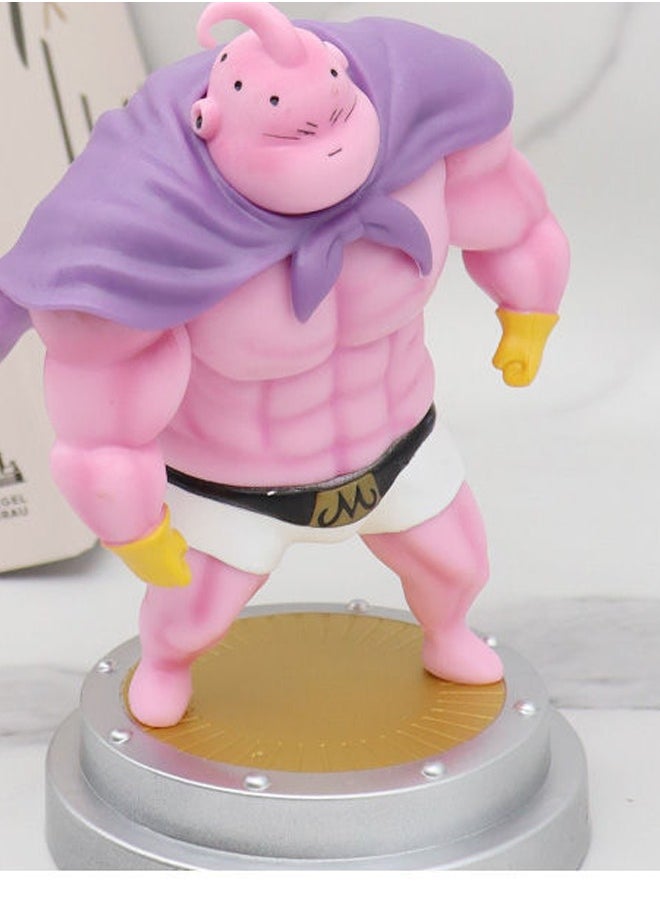 Dragon Ball Fat Majin Buu Action Figure Decorative Resin Sculpture Home Decor Statue, Art Figurine Home Ornament Decoration for Office, Living Room, Bedroom, Book Shelf, TV Cabinet, Desktop