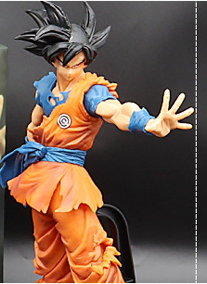 Dragon Ball Black Hair Goku Action Figure Decorative Resin Sculpture Home Decor Statue, Art Figurine Home Ornament Decoration for Office, Living Room, Bedroom, Book Shelf, TV Cabinet, Desktop