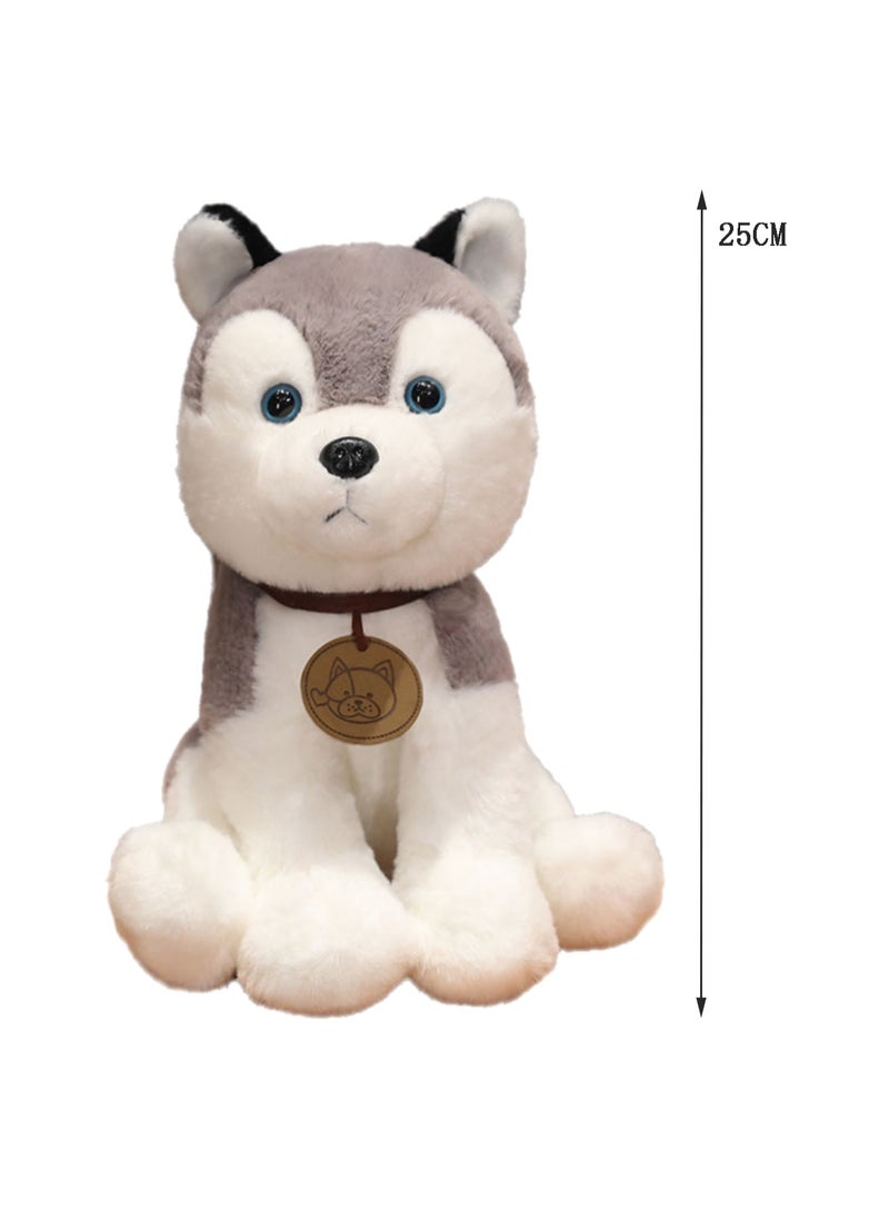 25 CM Simulation Dog Plush Toy Soft Stuffed Cute Animal Doll For Girls And Boys All Ages Gift (Style 5)