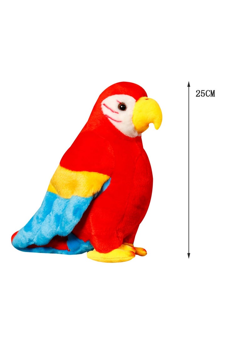 25 CM Simulation Parrot Plush Toy Soft Stuffed Cute Animal Doll For Girls And Boys All Ages Gift (Style 2)