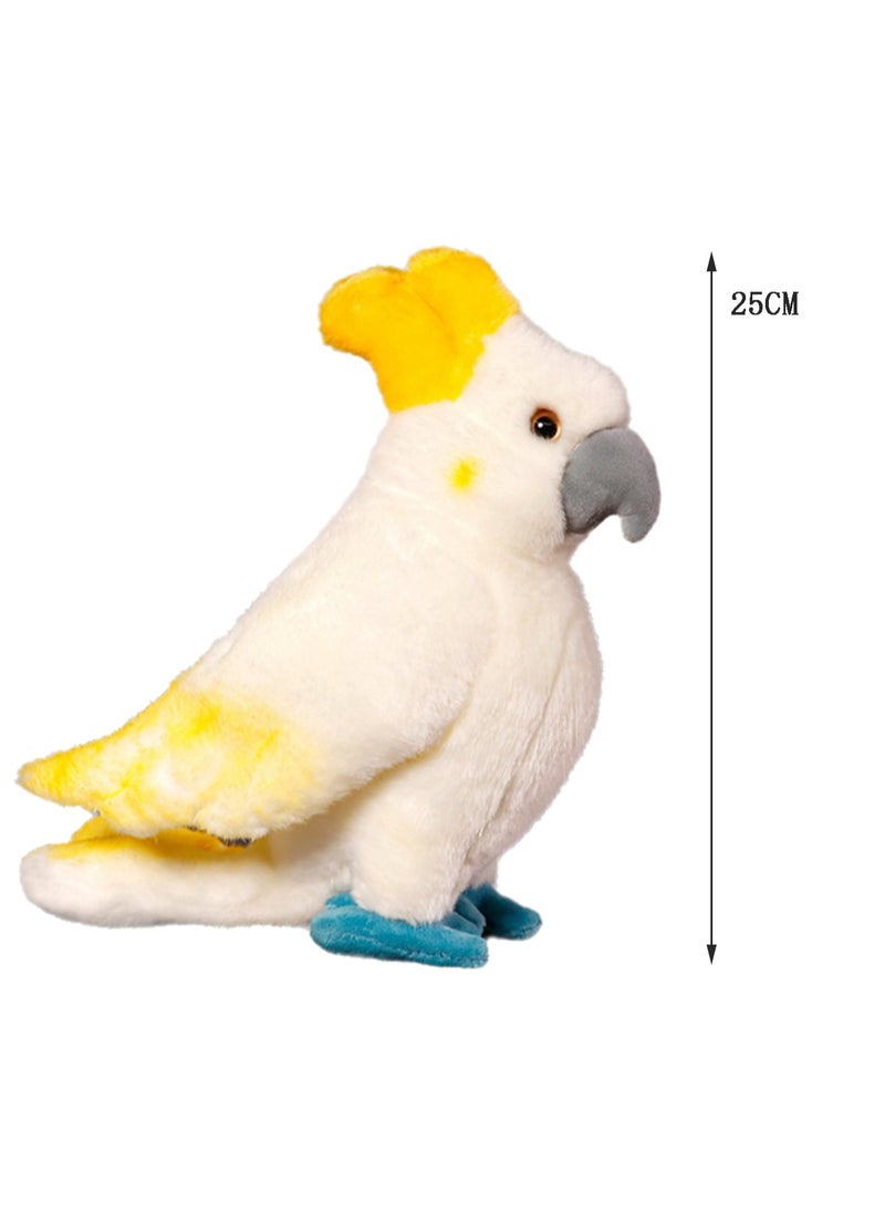 25 CM Simulation Parrot Plush Toy Soft Stuffed Cute Animal Doll For Girls And Boys All Ages Gift (Style 3)