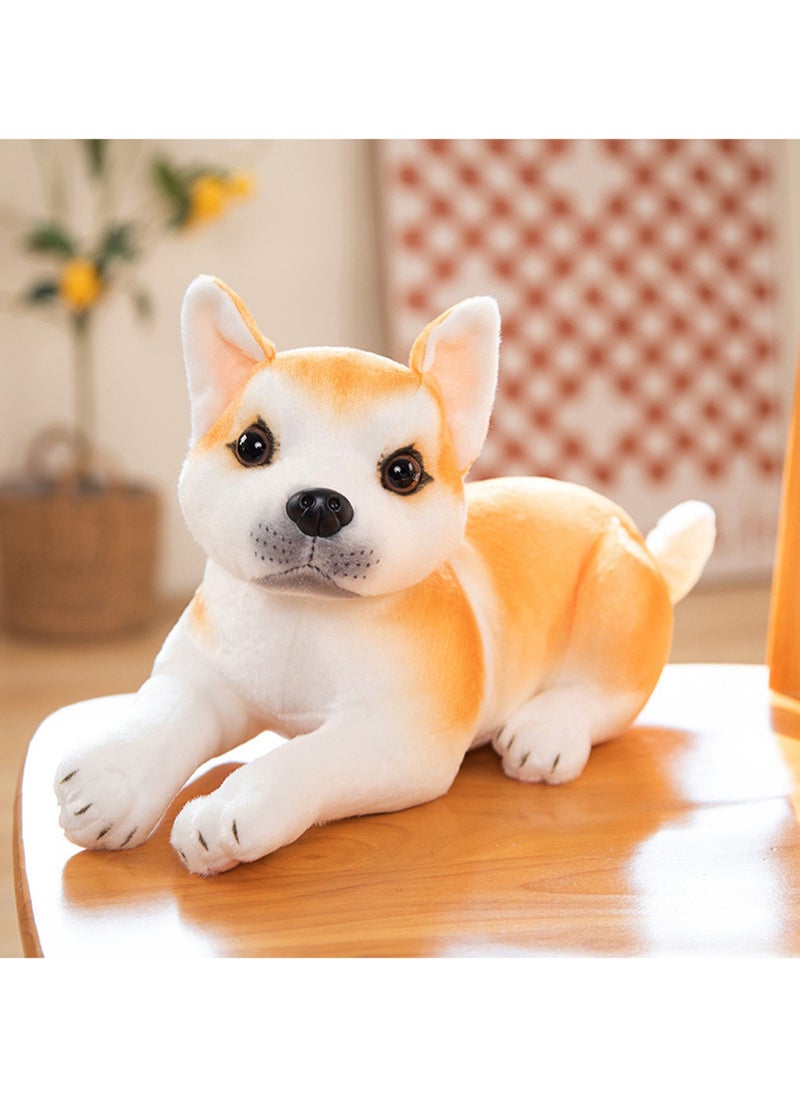 32 CM Simulation Dog Plush Toy Soft Stuffed Cute Animal Doll For Girls And Boys All Ages Gift（Style 3）