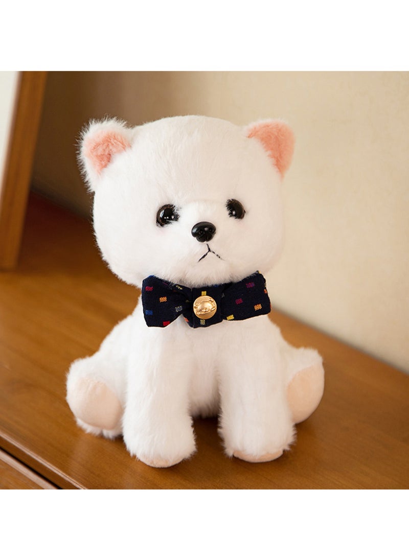 23 CM Simulation Pomeranian Plush Toy Soft Stuffed Cute Animal Doll For Girls And Boys All Ages Gift（Style 3）