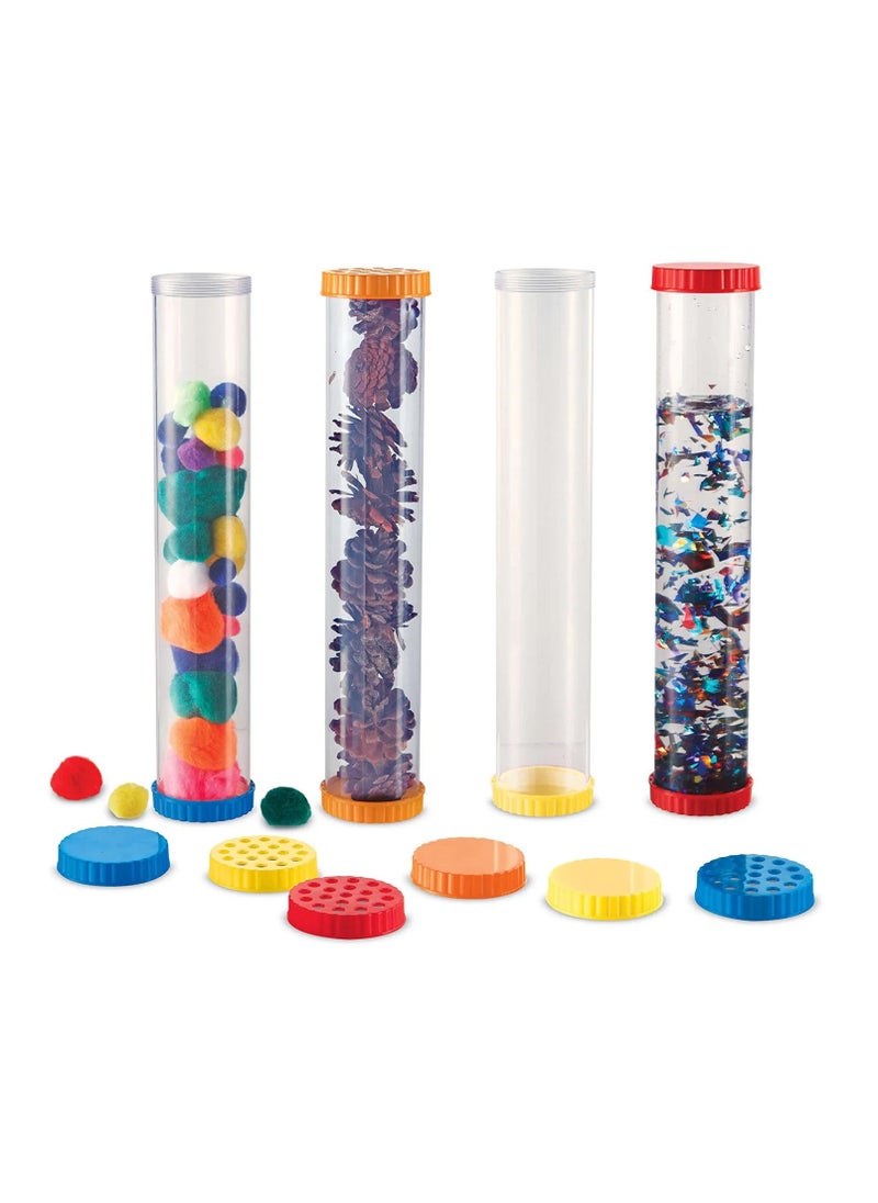 Sensory Tubes big science for little hands 4 tubes with 8 solid 4 vented lids