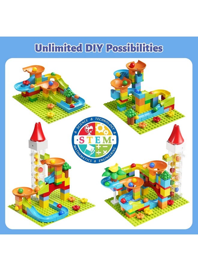 Marble Run Toy Motorized Elevator Marble Maze Kit With Perpetual Motion Machine, Building Block Educational Construction Game Playset Stem Learning Hand Eye Coordination Training Unlimited Diy