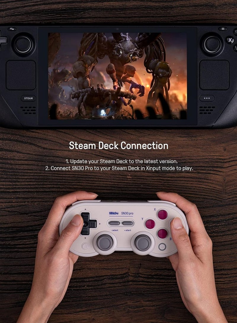 Sn30 Pro Bluetooth Gamepad (Gray Edition) - Nintendo Switch