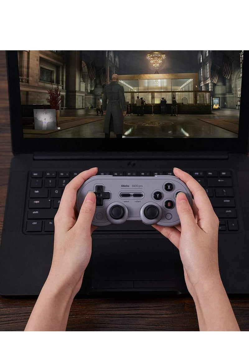 Sn30 Pro Bluetooth Gamepad (Gray Edition) - Nintendo Switch