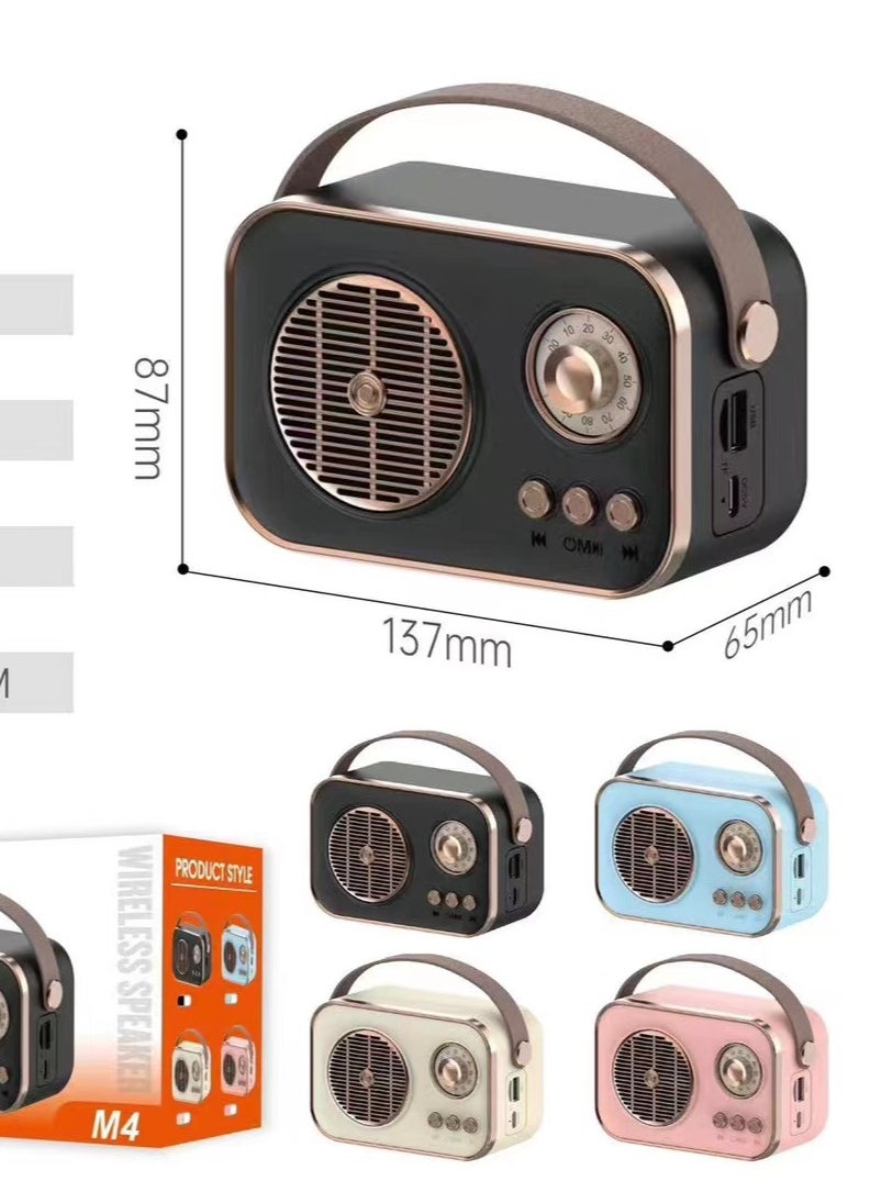 Bluetooth Speaker - Super Long Standby, Stereo Sound, TWS, High Fidelity, Bluetooth, MicroSD/TF, USB Play, FM Radio