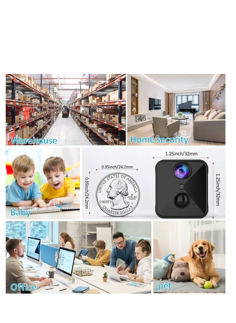 Wireless Surveillance Camera with Rechargeable Battery, Night Vision, Motion Alerts, and Two-Way Wi-Fi Communication