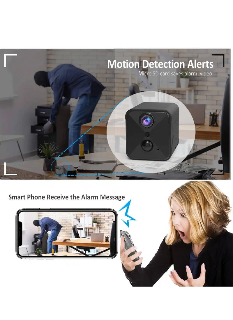 Wireless Surveillance Camera with Rechargeable Battery, Night Vision, Motion Alerts, and Two-Way Wi-Fi Communication