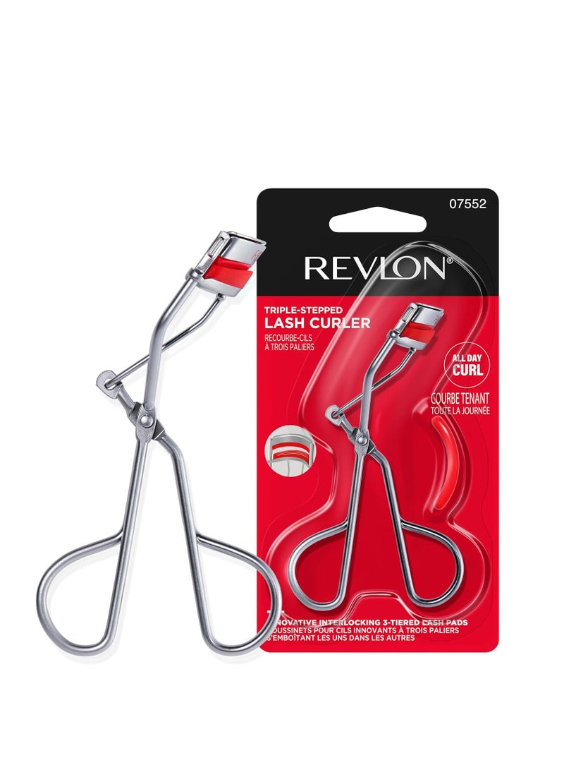 Triple-Stepped Lash Curler Silver