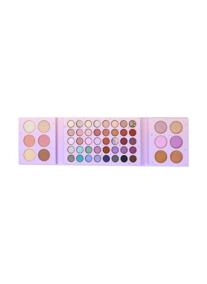 Frosted Snow Sparkle 52 Shade Face And Eye Palette, Multi Finish Shadows For Bold And Glamorous Evening Looks, Blendable And Buildable Blushes For Endless Stunning Looks