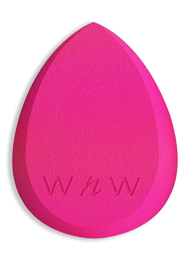 Makeup Sponge - Low Product Absorption for Streak-Free Application, Effortless Blending Beauty for a Smooth Professional Looking Finish, Cruelty-Free & Vegan- Pink