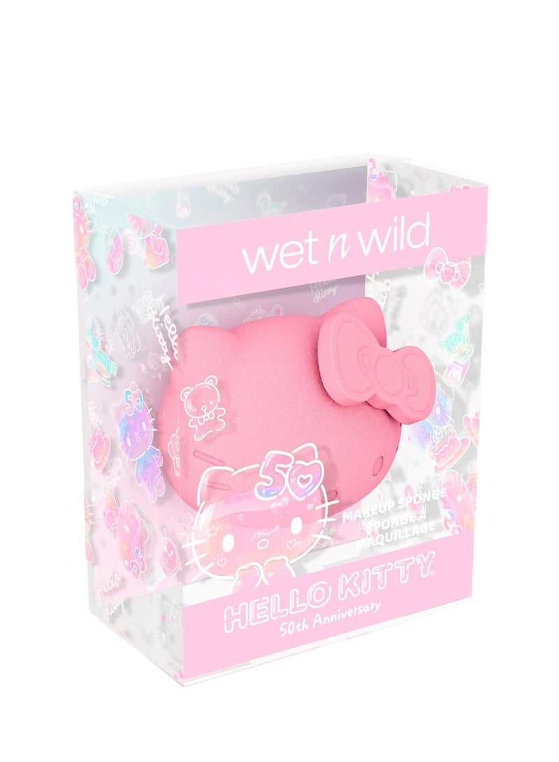 Hello Kitty Makeup Sponge - 3D Design, Easy To Use Seamless Streak-Free Application, Cruelty-Free & Vegan Pink