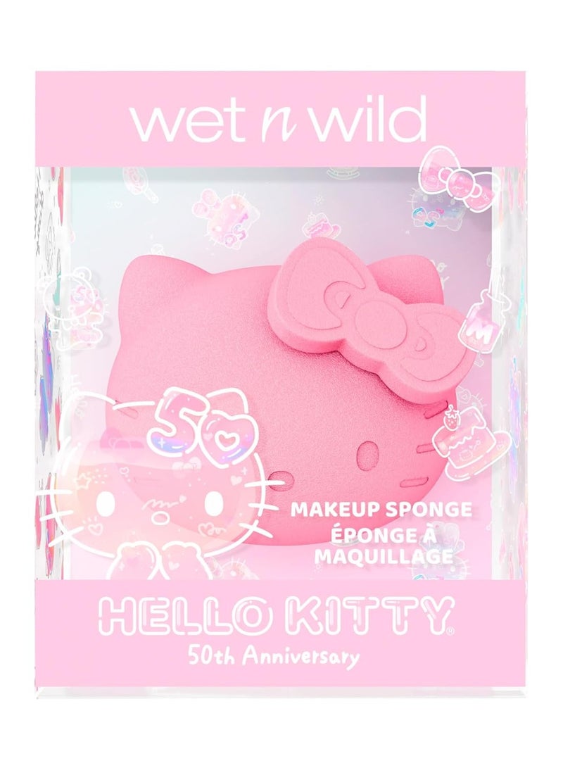 Hello Kitty Makeup Sponge - 3D Design, Easy To Use Seamless Streak-Free Application, Cruelty-Free & Vegan Pink