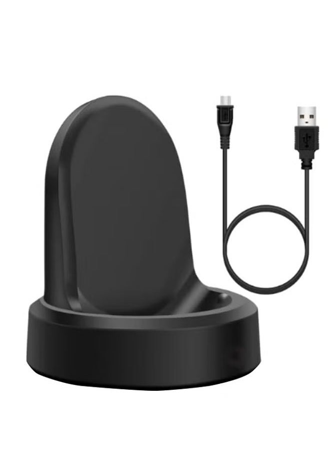 Wireless Charging Dock Cradle For Samsung S3 Classic Frontier Watch Black