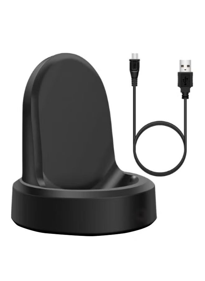 Wireless Charging Dock Cradle For Samsung S3 Classic Frontier Watch Black