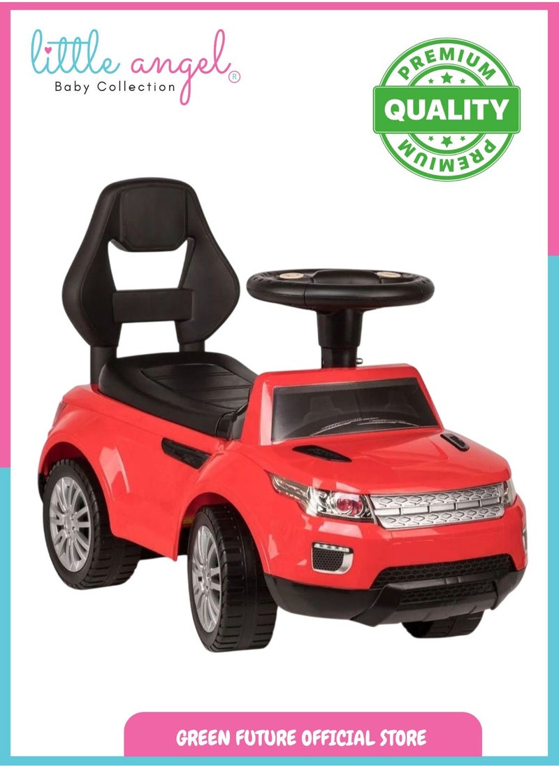 Kids Ride On Car with Steering Wheel Stylish and Durable Manual Push Vehicle for Toddlers Perfect for Indoor and Outdoor Play