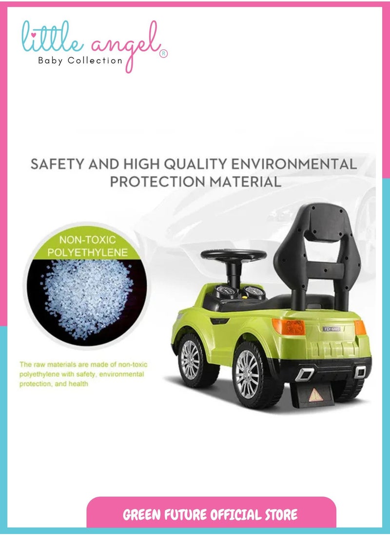 Kids Ride On Car with Steering Wheel Stylish and Durable Manual Push Vehicle for Toddlers Perfect for Indoor and Outdoor Play