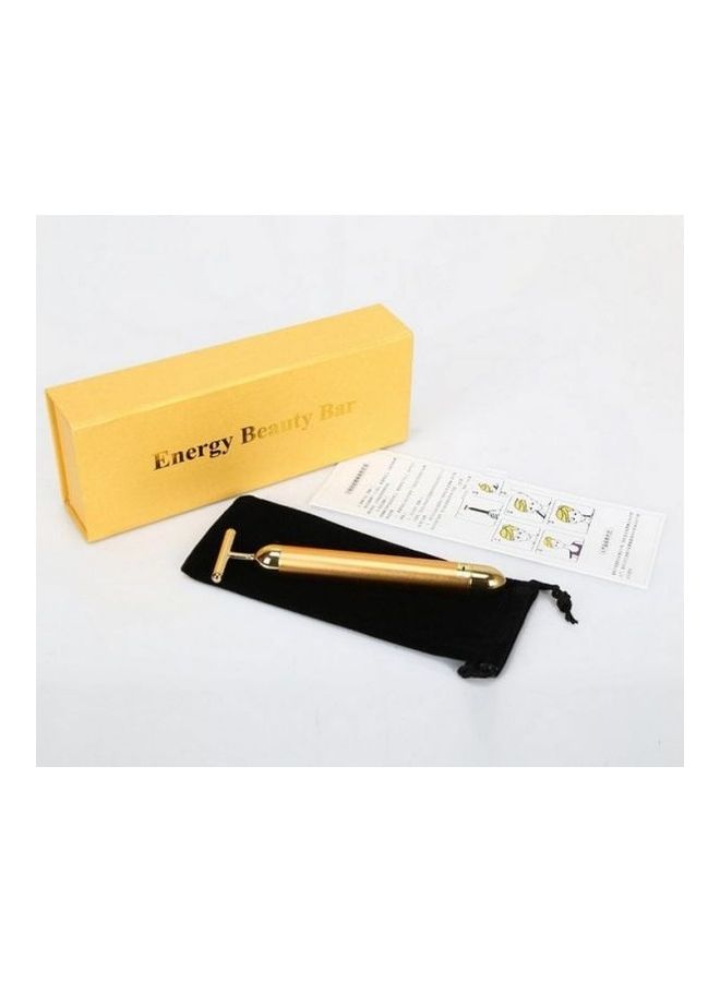 Energy Beauty Bar Rod Thin Face Vibration Massage Stick Gold 120grams