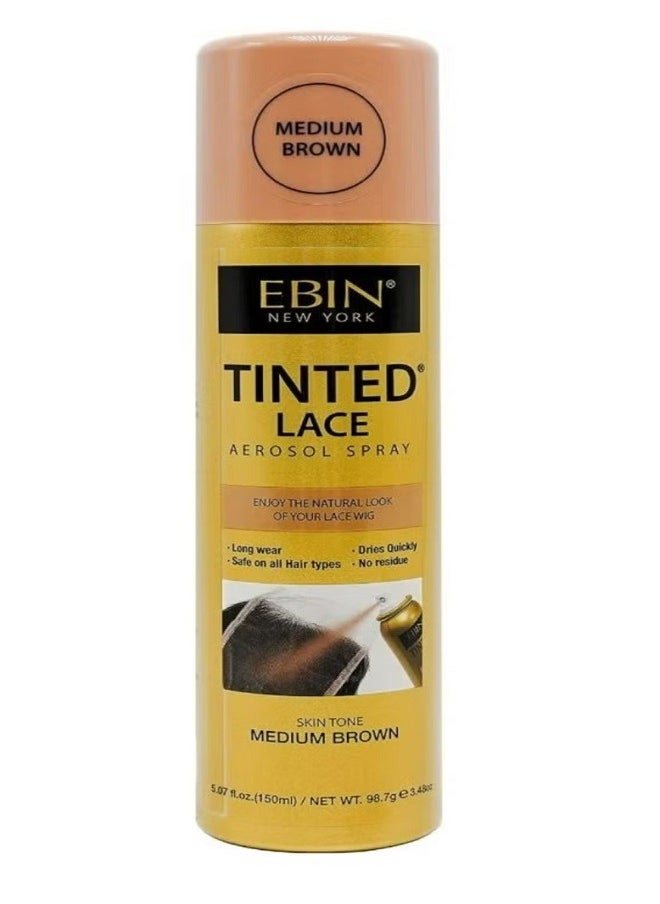 Tinted Lace Aerosol Spray –Medium Brown