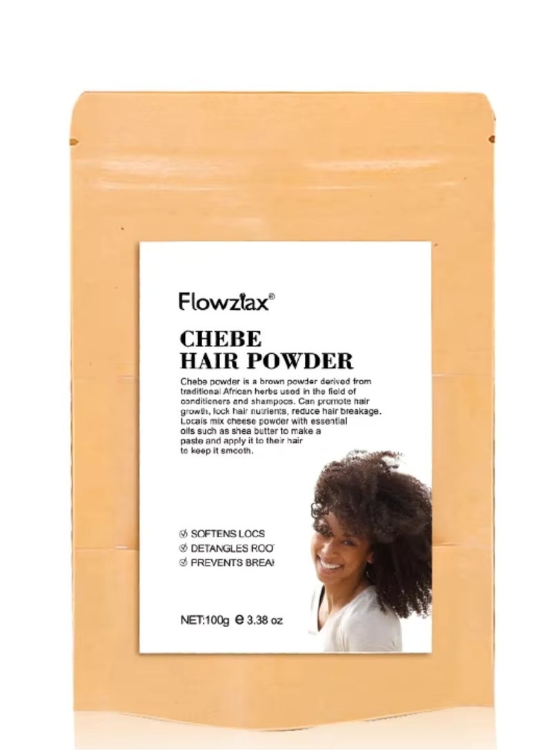 100g Chebe Hair Powder for Hair Growth for Hair Regrowth Treatments Softens Locs Detangles Root Reduce Hairs Breakage Promotes Strong and Healthy Hairs Moisturizing African Chebe Powder