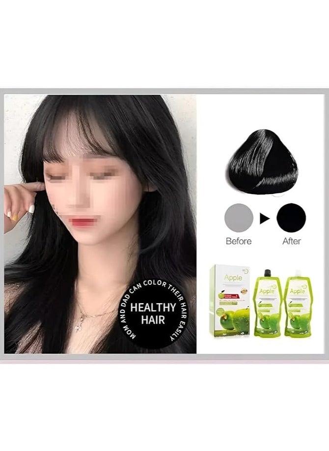 Apple No Ammonia Hair Color Black 1000ml