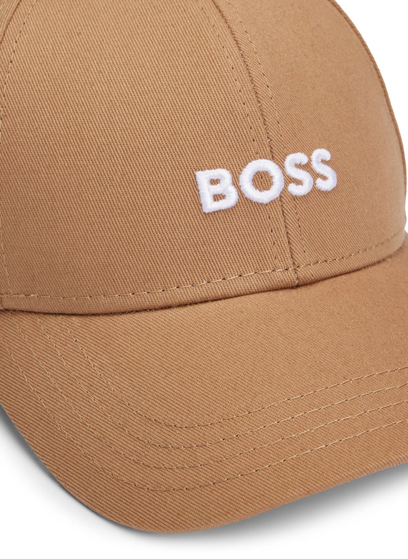 Cotton-twill cap with embroidered logo
