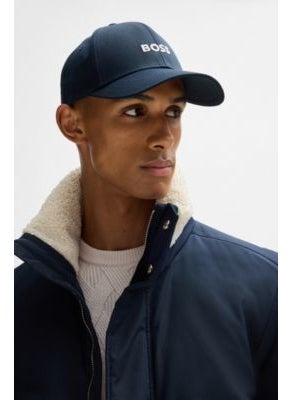 Cotton-twill cap with embroidered logo
